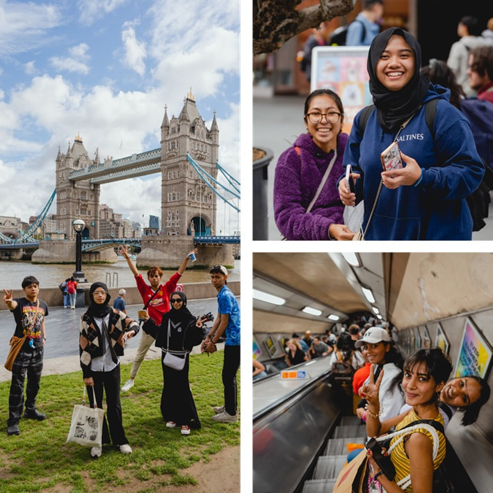 Sightseeing at Tower Bridge and the Tube
